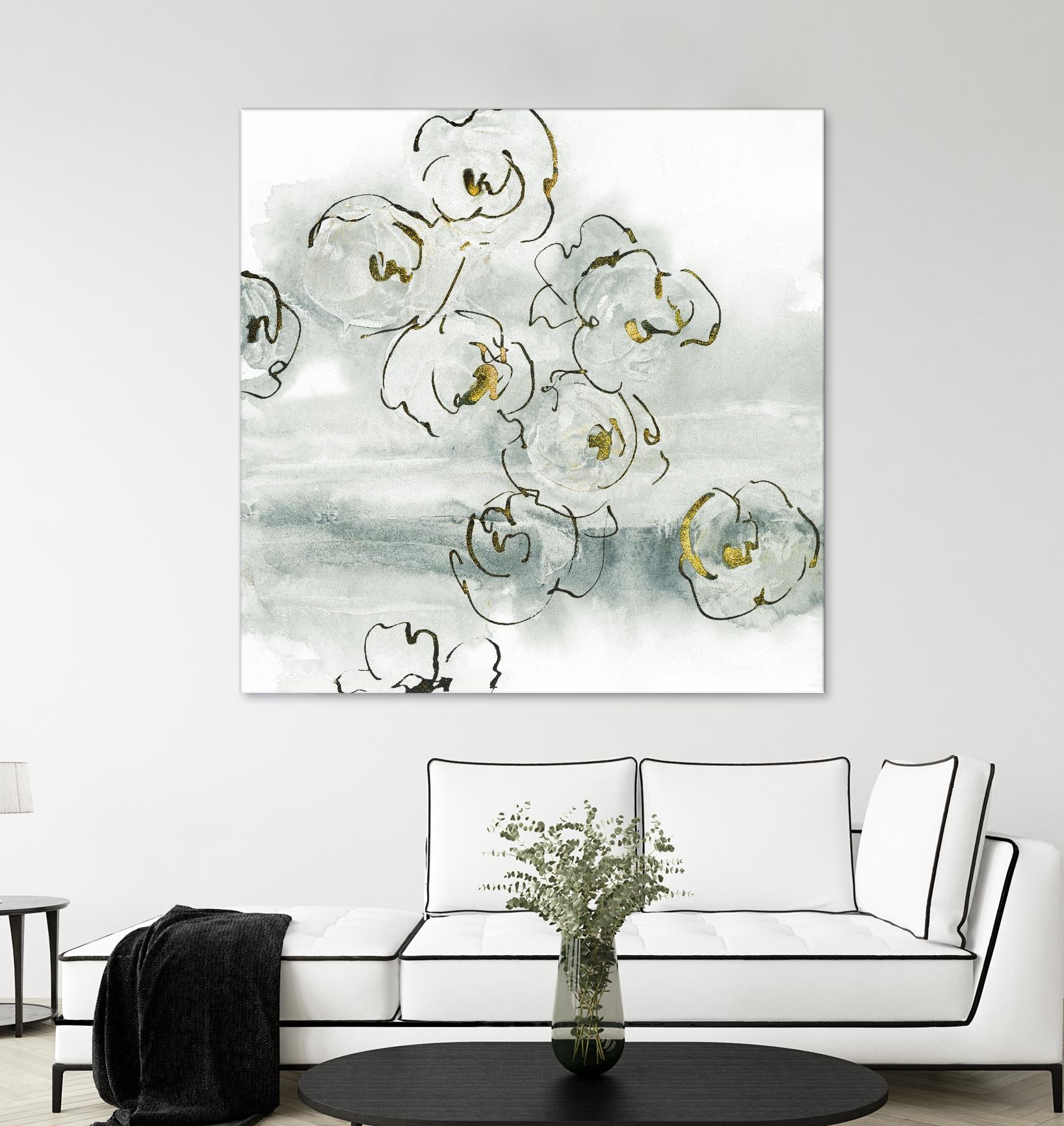 Gold Dust I by Chris Paschke on GIANT ART - yellow floral