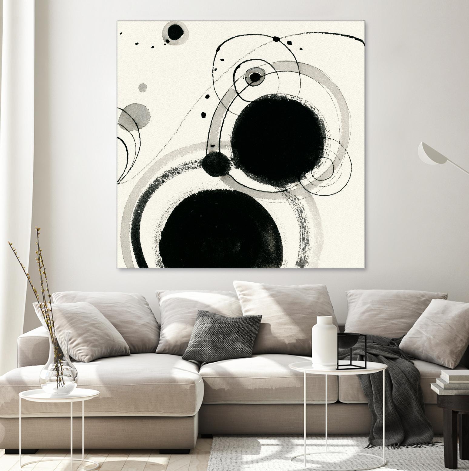 Planetary III by Shirley Novak on GIANT ART - beige abstract