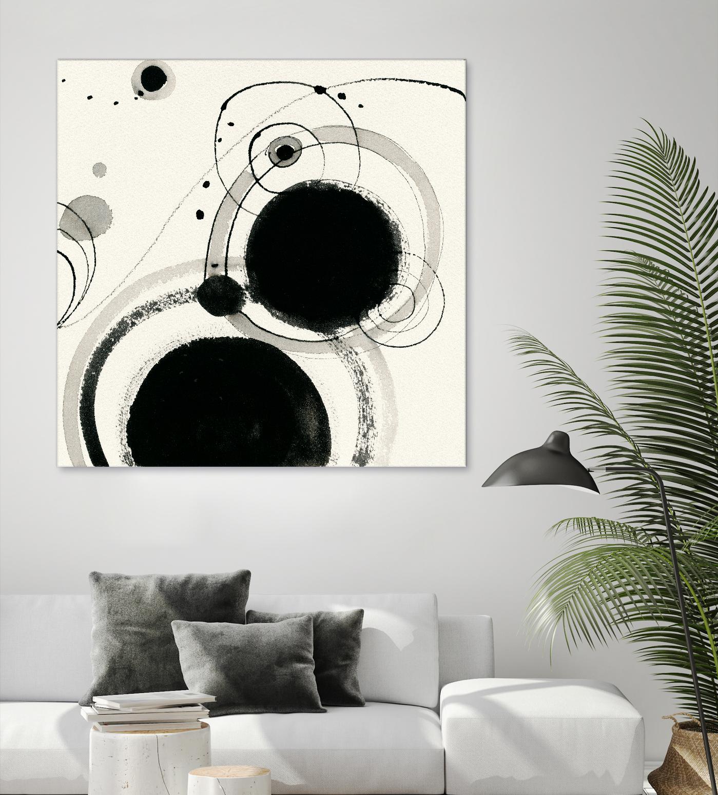 Planetary III by Shirley Novak on GIANT ART - beige abstract