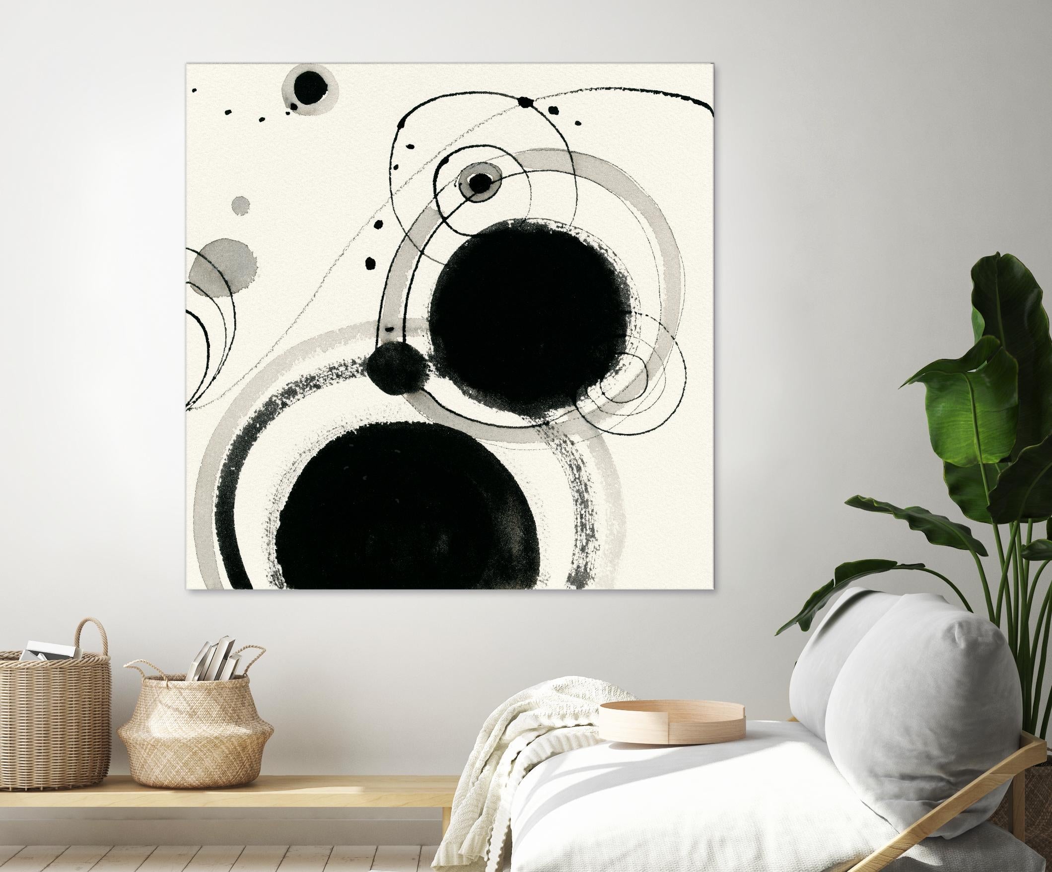 Planetary III by Shirley Novak on GIANT ART - beige abstract