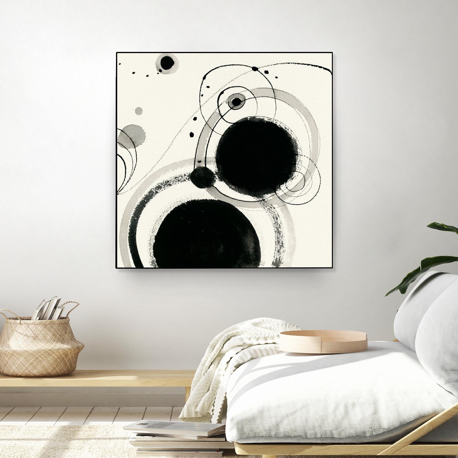 Planetary III by Shirley Novak on GIANT ART - beige abstract