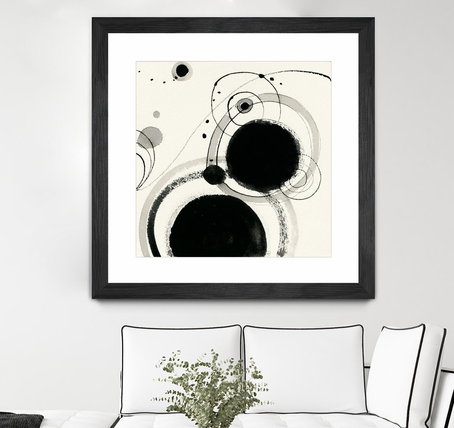 Planetary III by Shirley Novak on GIANT ART - beige abstract