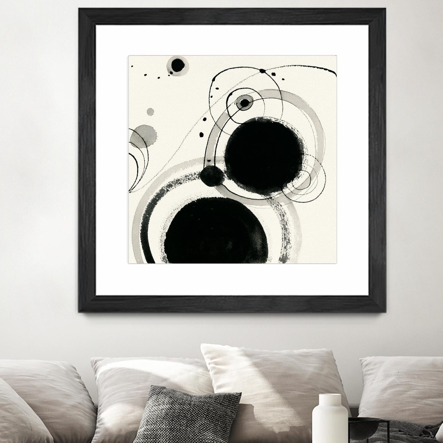 Planetary III by Shirley Novak on GIANT ART - beige abstract