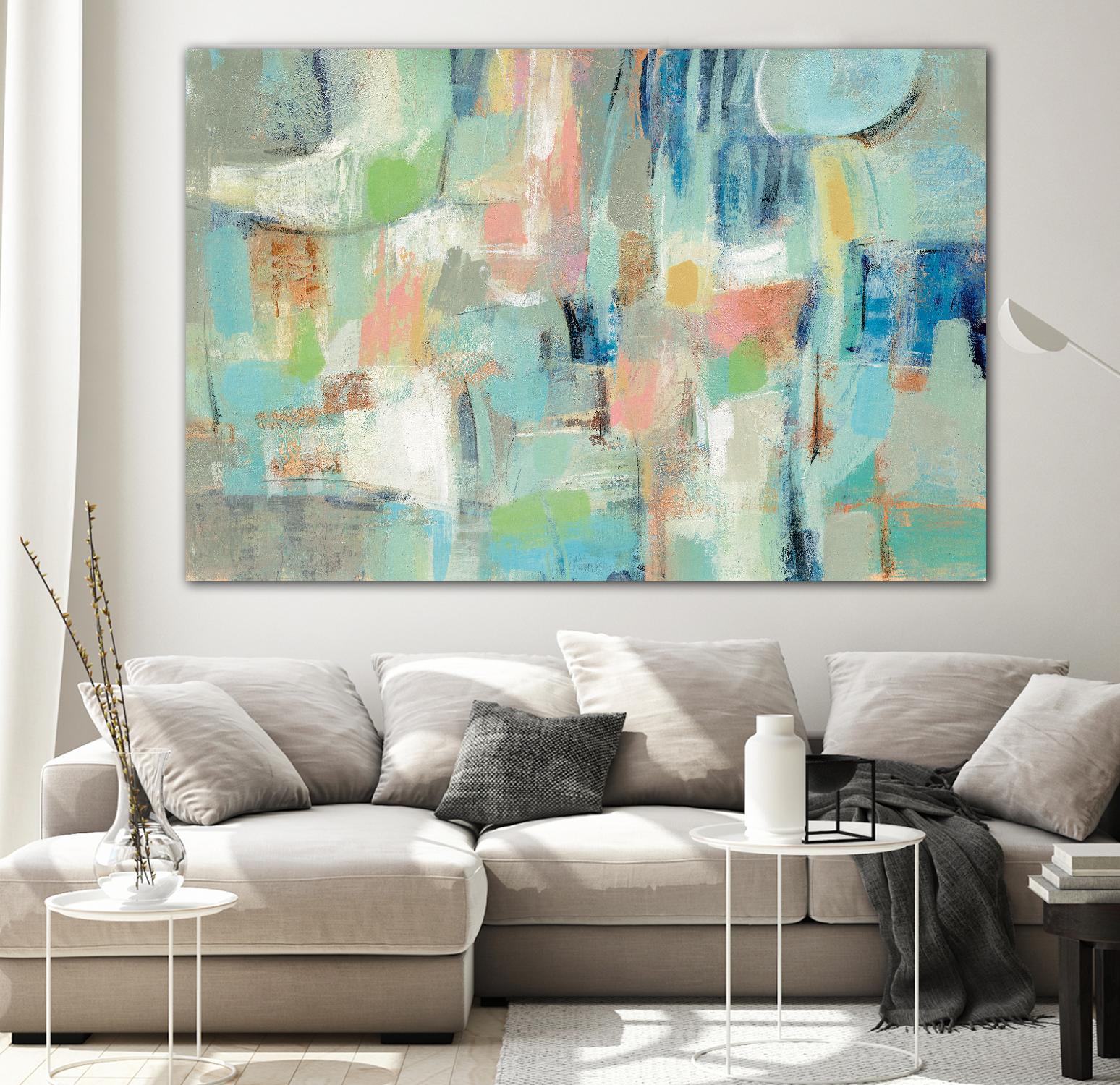 Morning Breeze by Silvia Vassileva on GIANT ART - pink abstract