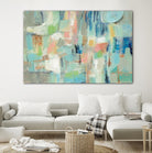Morning Breeze by Silvia Vassileva on GIANT ART - pink abstract