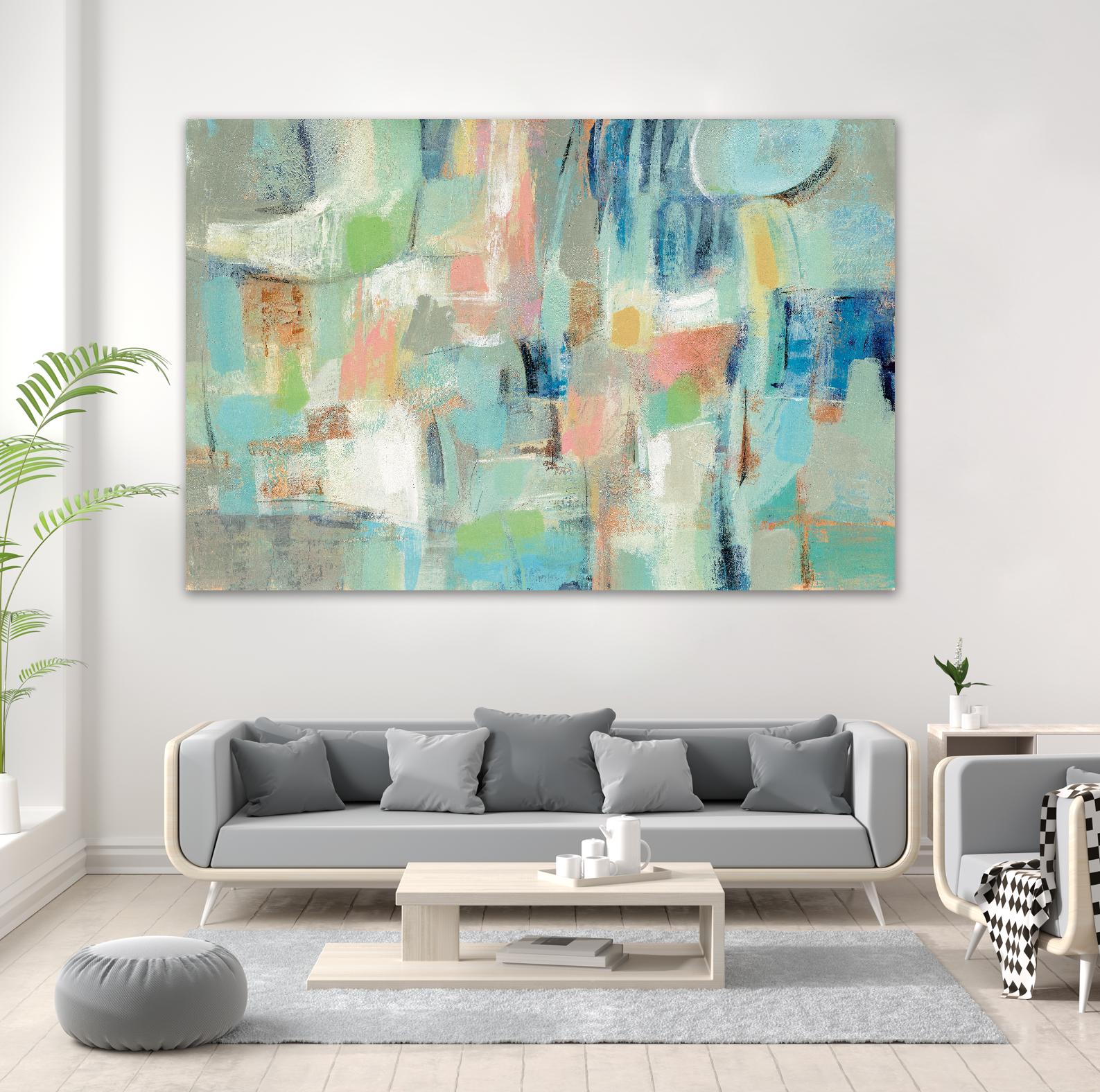 Morning Breeze by Silvia Vassileva on GIANT ART - pink abstract