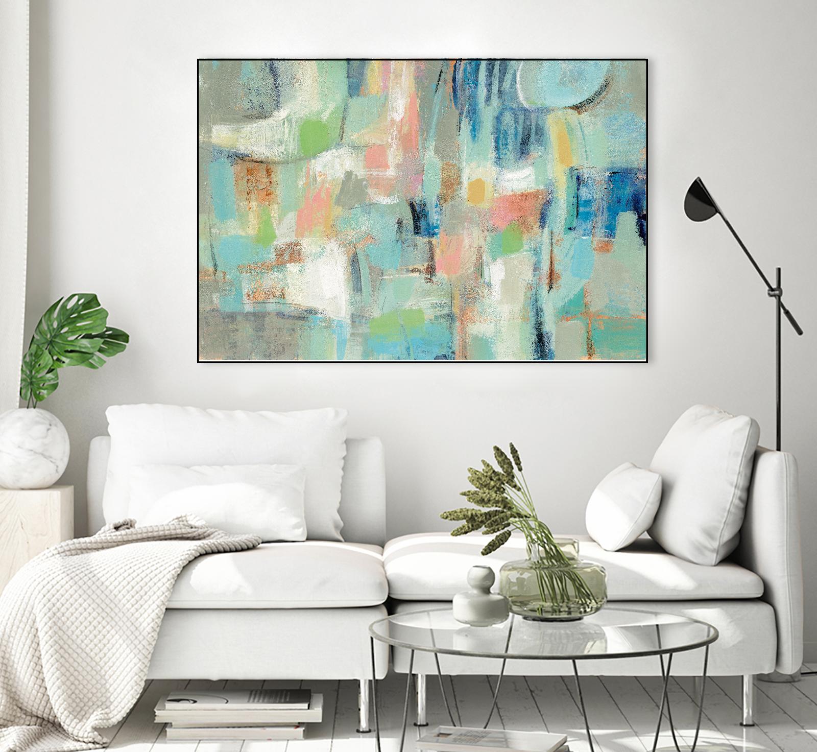 Morning Breeze by Silvia Vassileva on GIANT ART - pink abstract