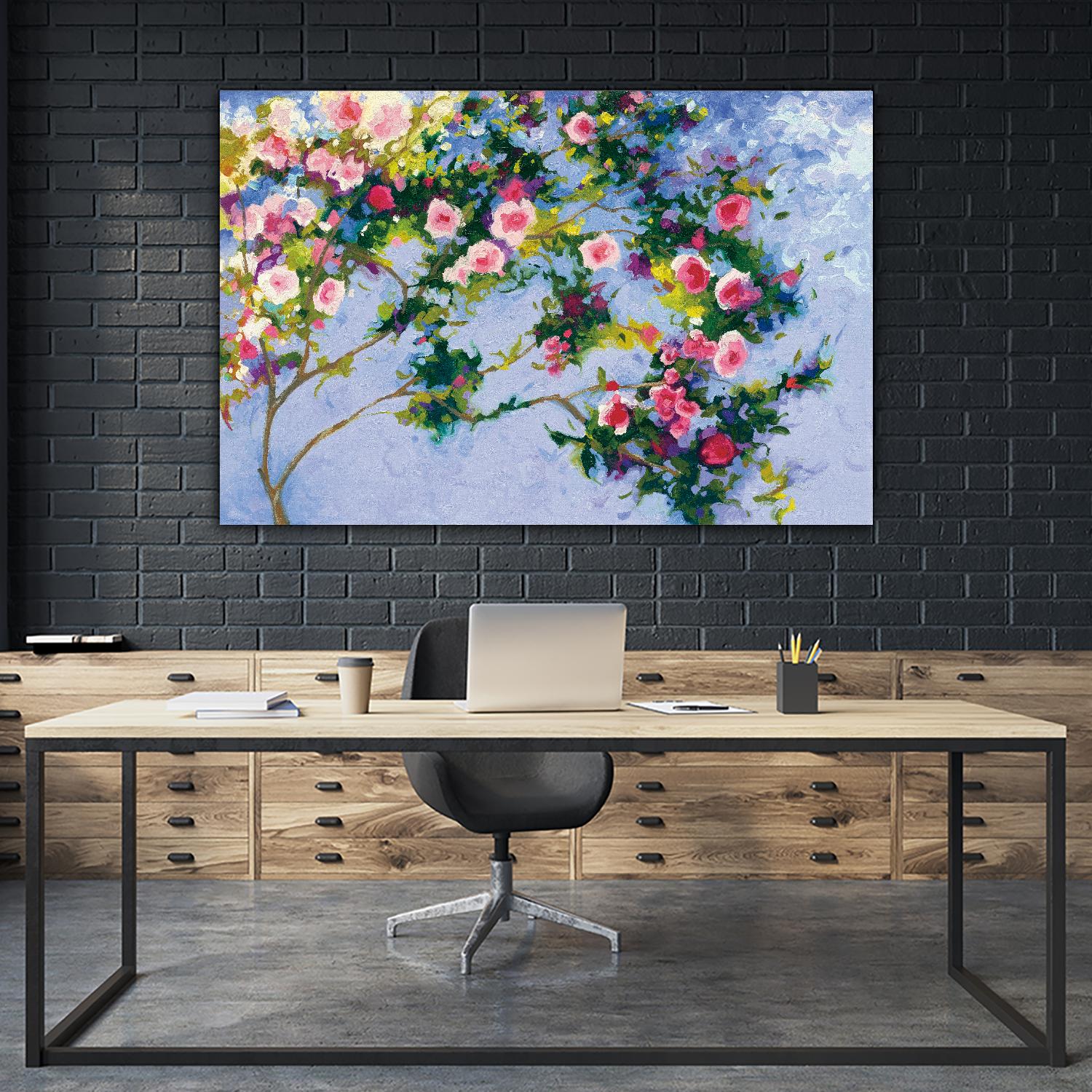 Inspiration Monet by Shirley Novak on GIANT ART - pink floral