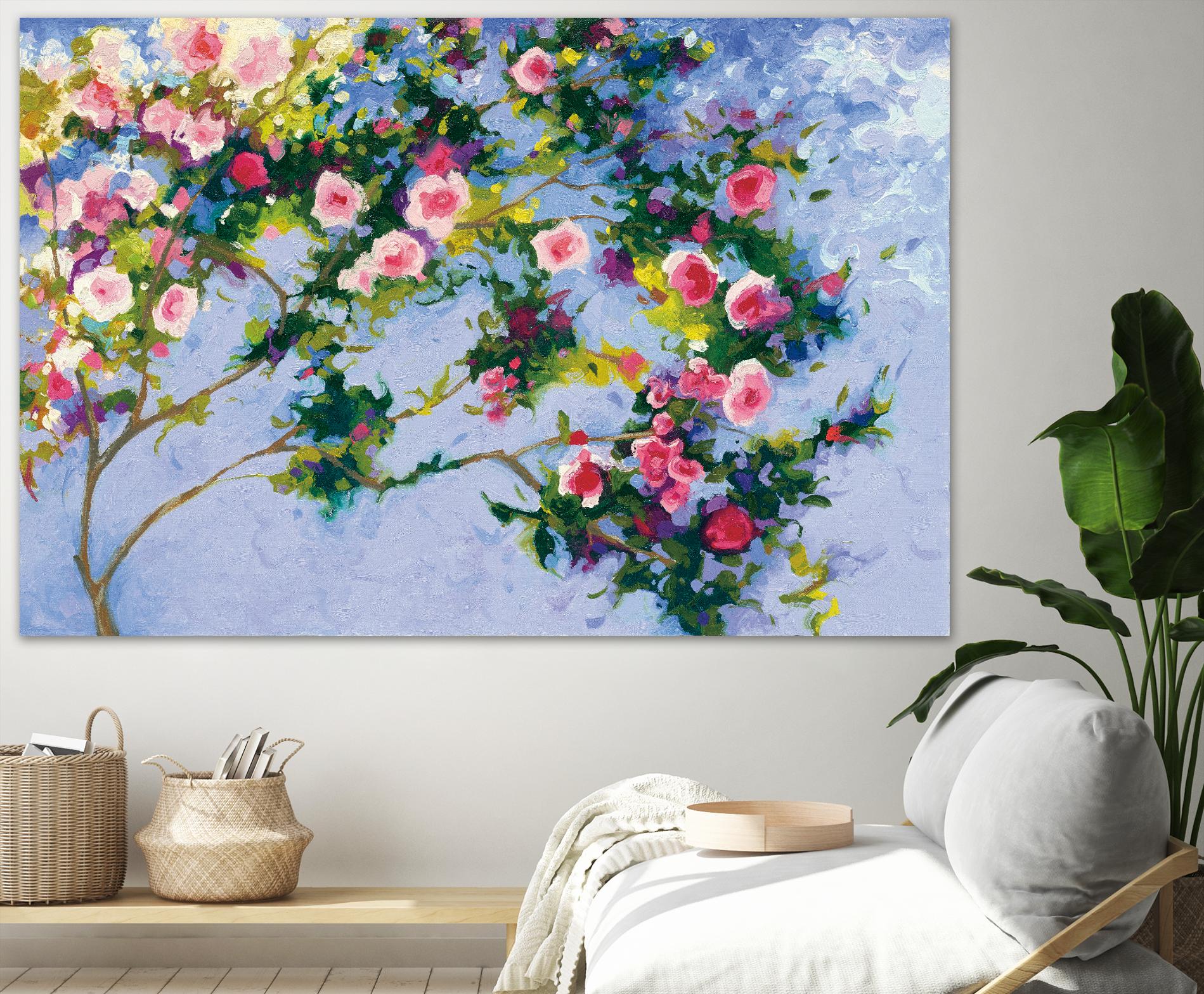 Inspiration Monet by Shirley Novak on GIANT ART - pink floral