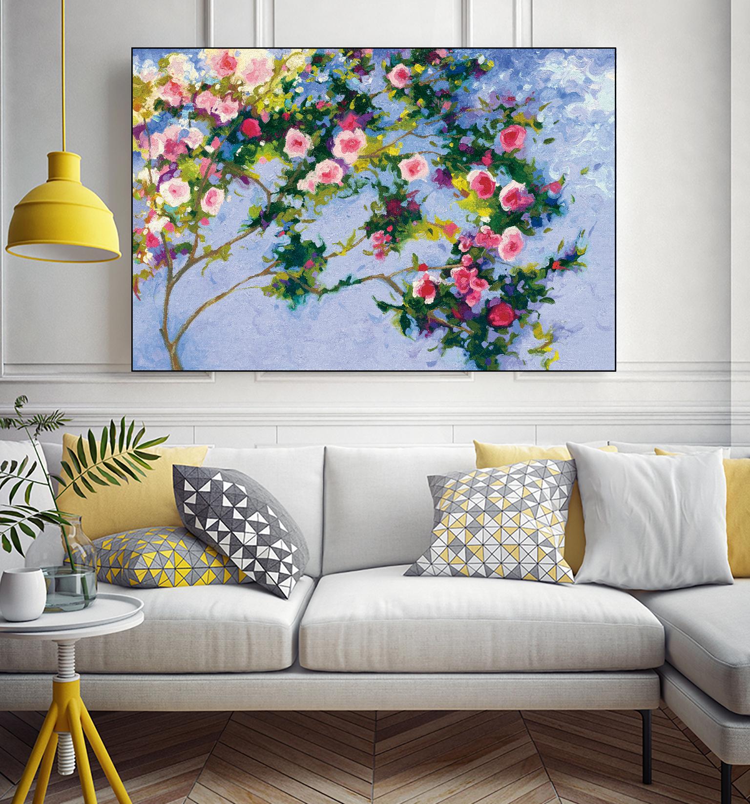 Inspiration Monet by Shirley Novak on GIANT ART - pink floral