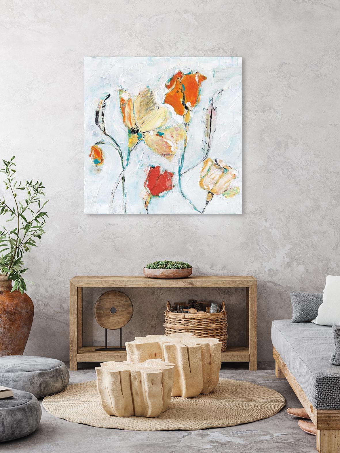 The Sanctuary II by Kellie Day on GIANT ART - red floral