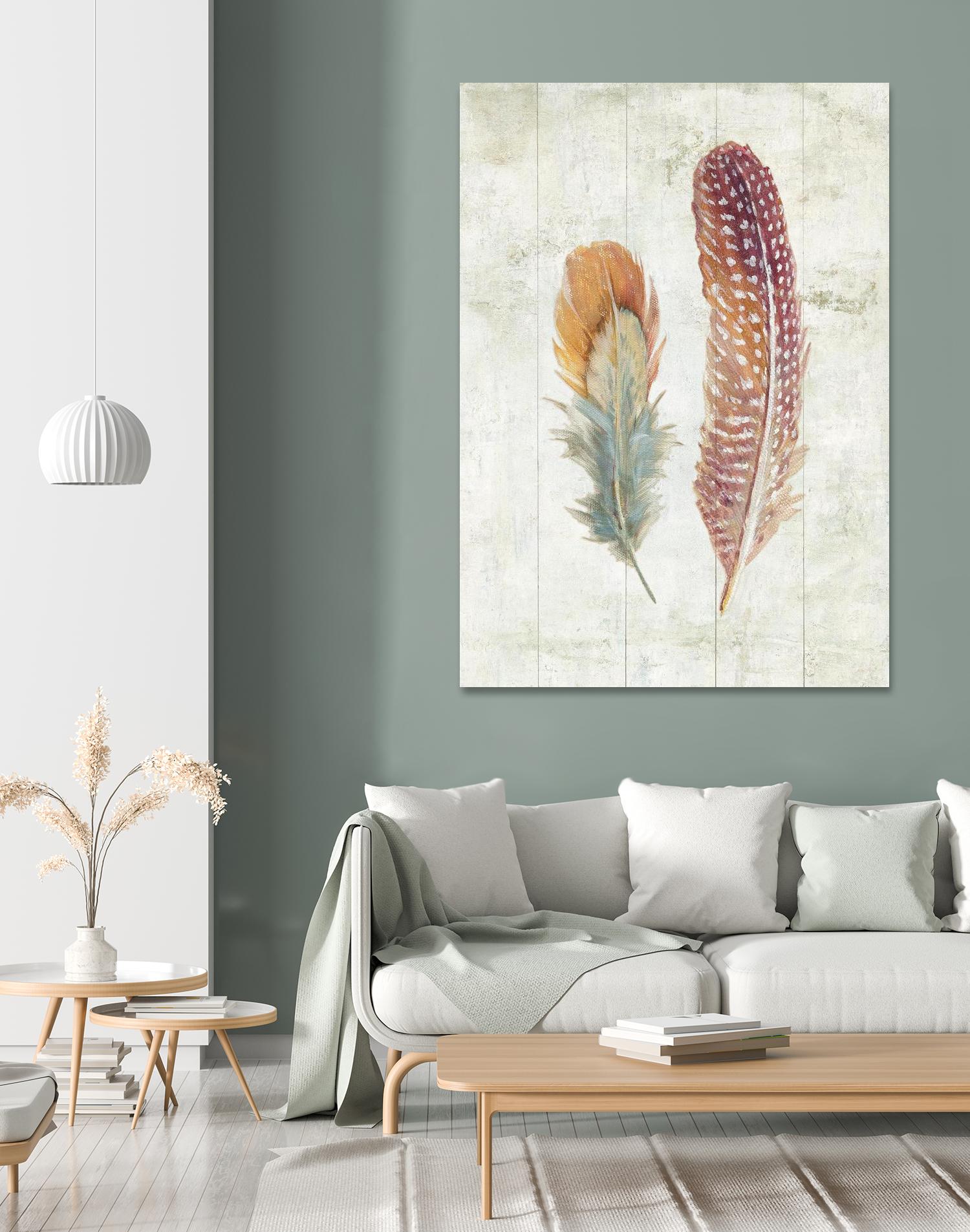 Natural Flora XI Bold Feathers by Danhui Nai on GIANT ART - beige contemporary