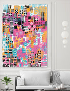 City Lights Crop by Melissa Averinos on GIANT ART - blue abstract