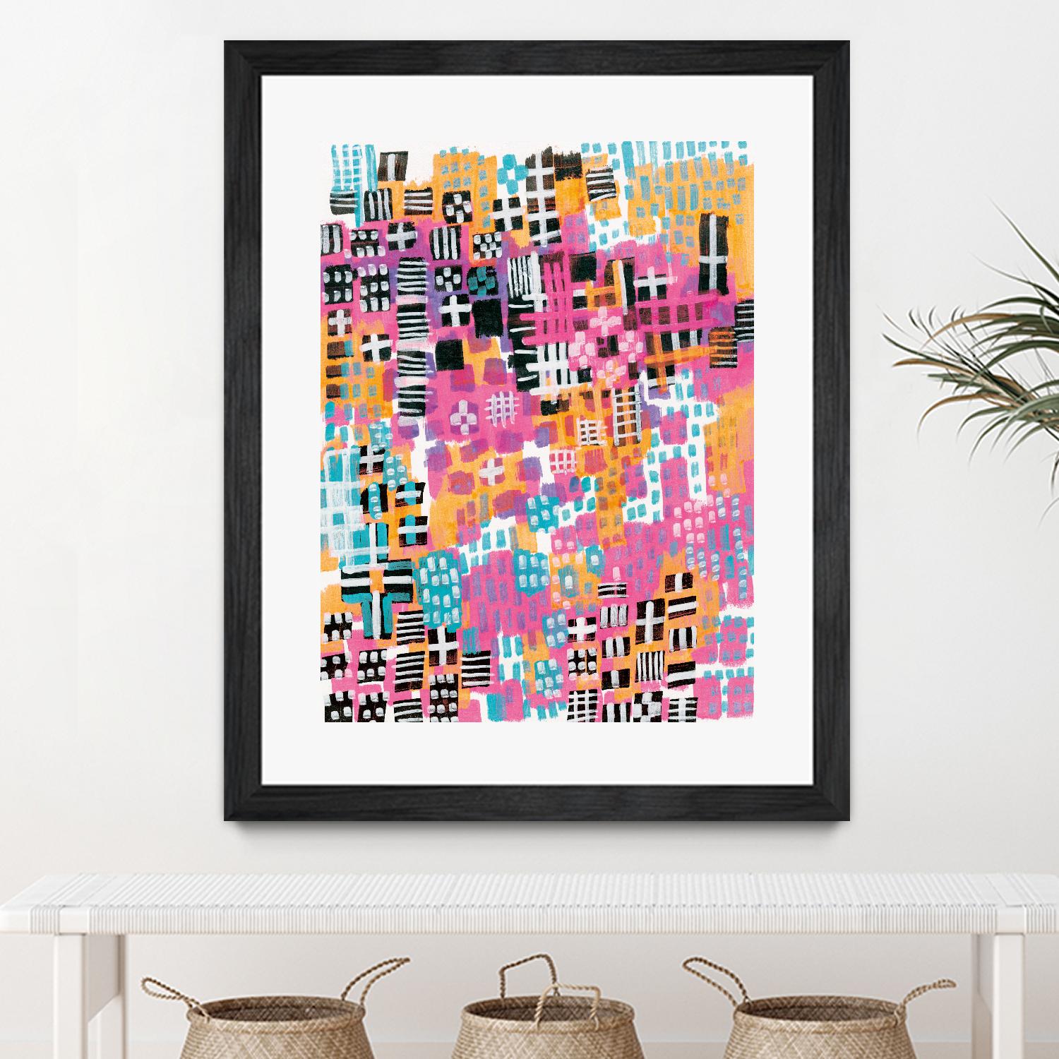 City Lights Crop by Melissa Averinos on GIANT ART - blue abstract