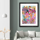 City Lights Crop by Melissa Averinos on GIANT ART - blue abstract