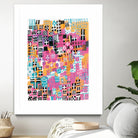 City Lights Crop by Melissa Averinos on GIANT ART - blue abstract