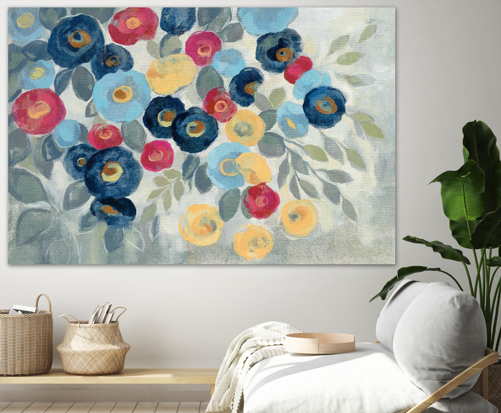 Winter Flowers I by Silvia Vassileva on GIANT ART - pink floral