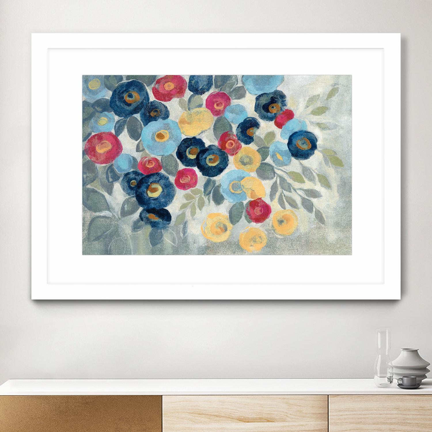 Winter Flowers I by Silvia Vassileva on GIANT ART - pink floral