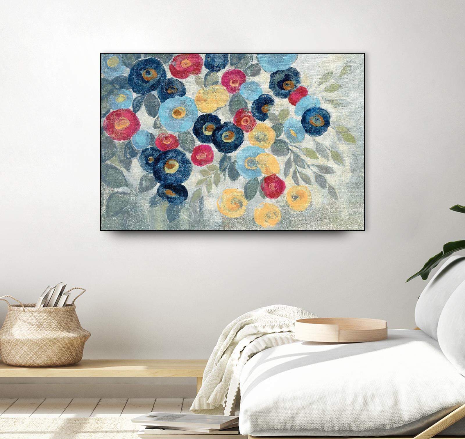 Winter Flowers I by Silvia Vassileva on GIANT ART - pink floral