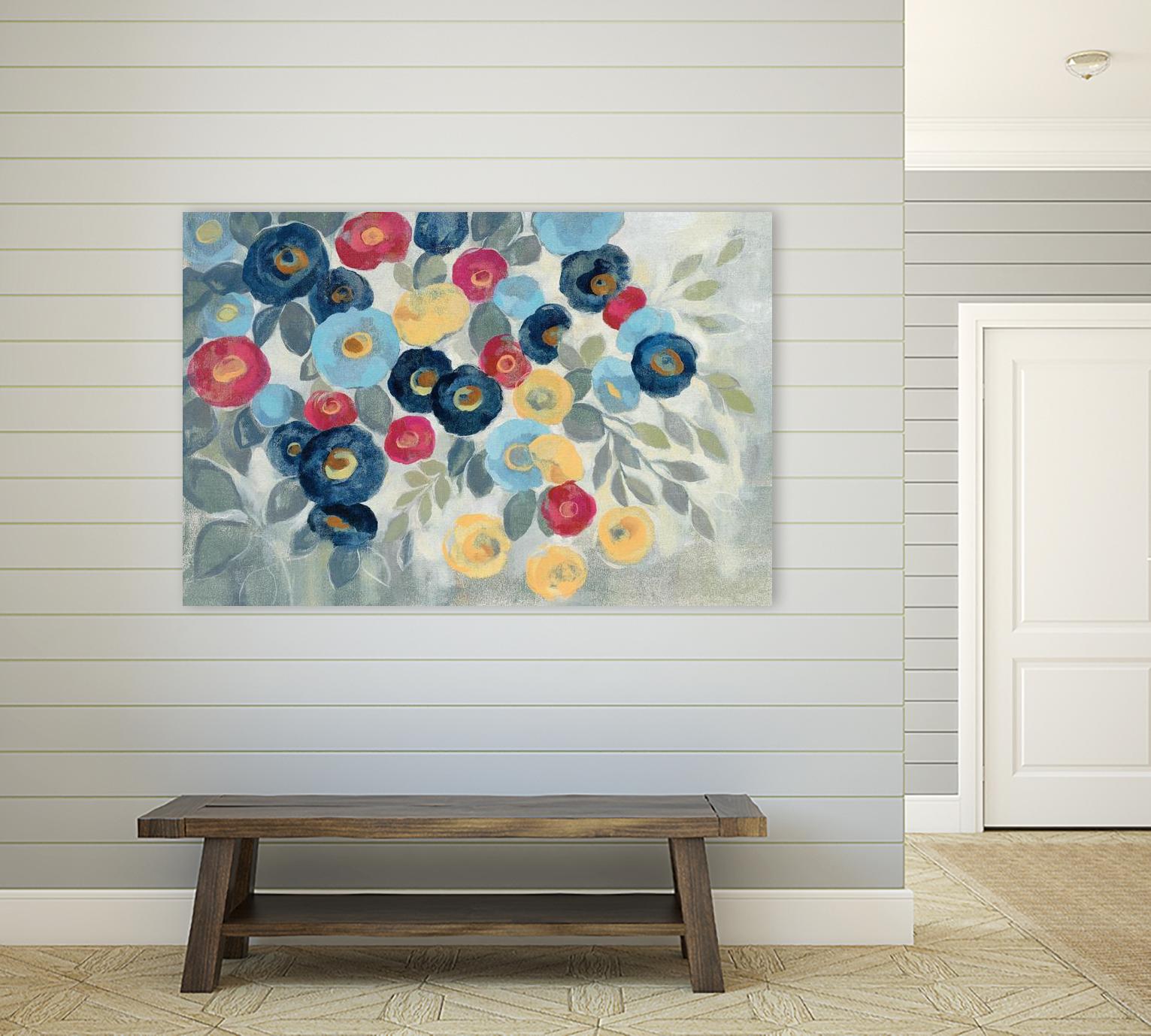 Winter Flowers I by Silvia Vassileva on GIANT ART - pink floral