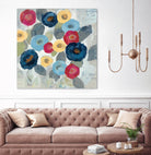 Winter Flowers II by Silvia Vassileva on GIANT ART - grey floral