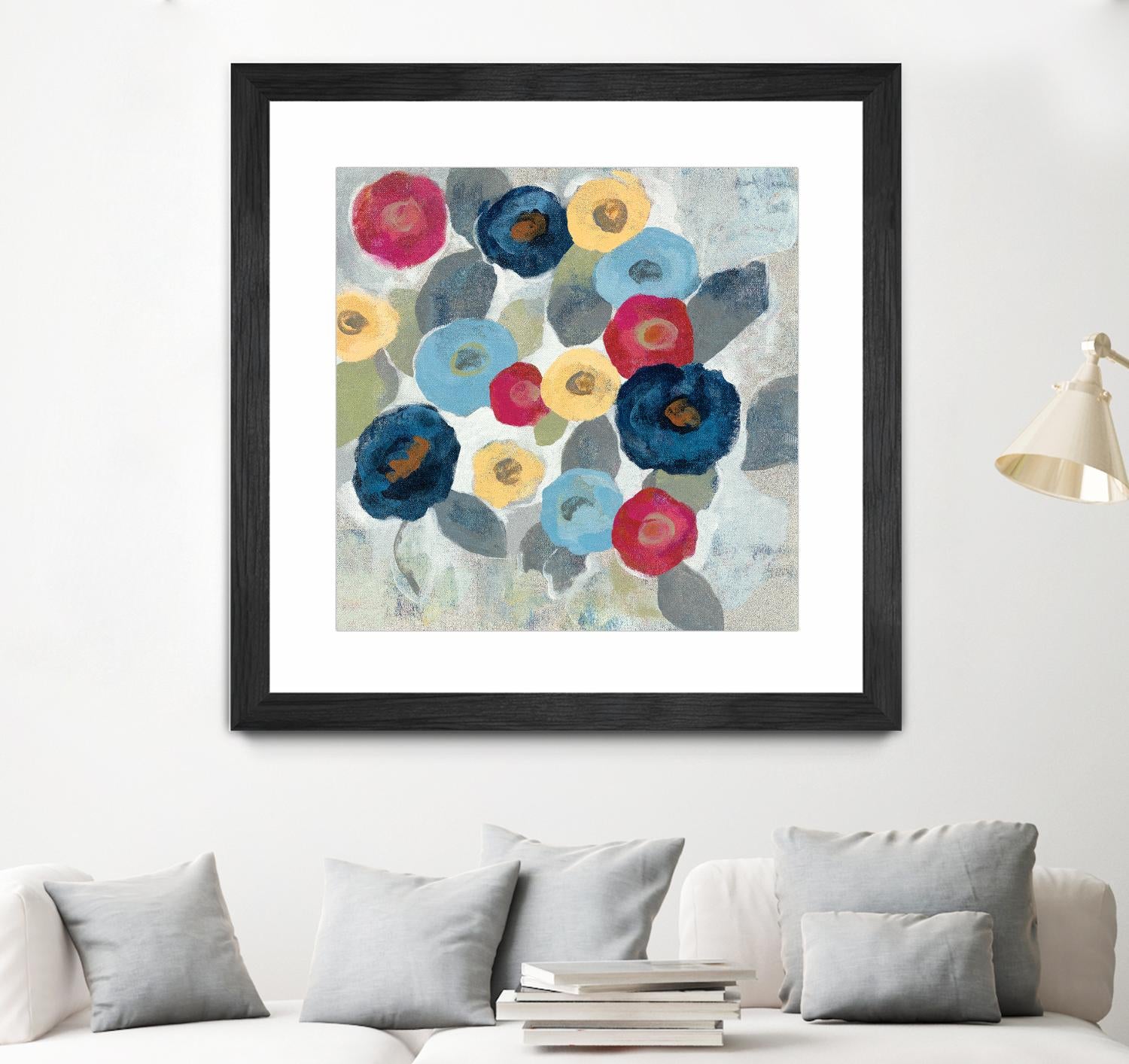 Winter Flowers II by Silvia Vassileva on GIANT ART - grey floral