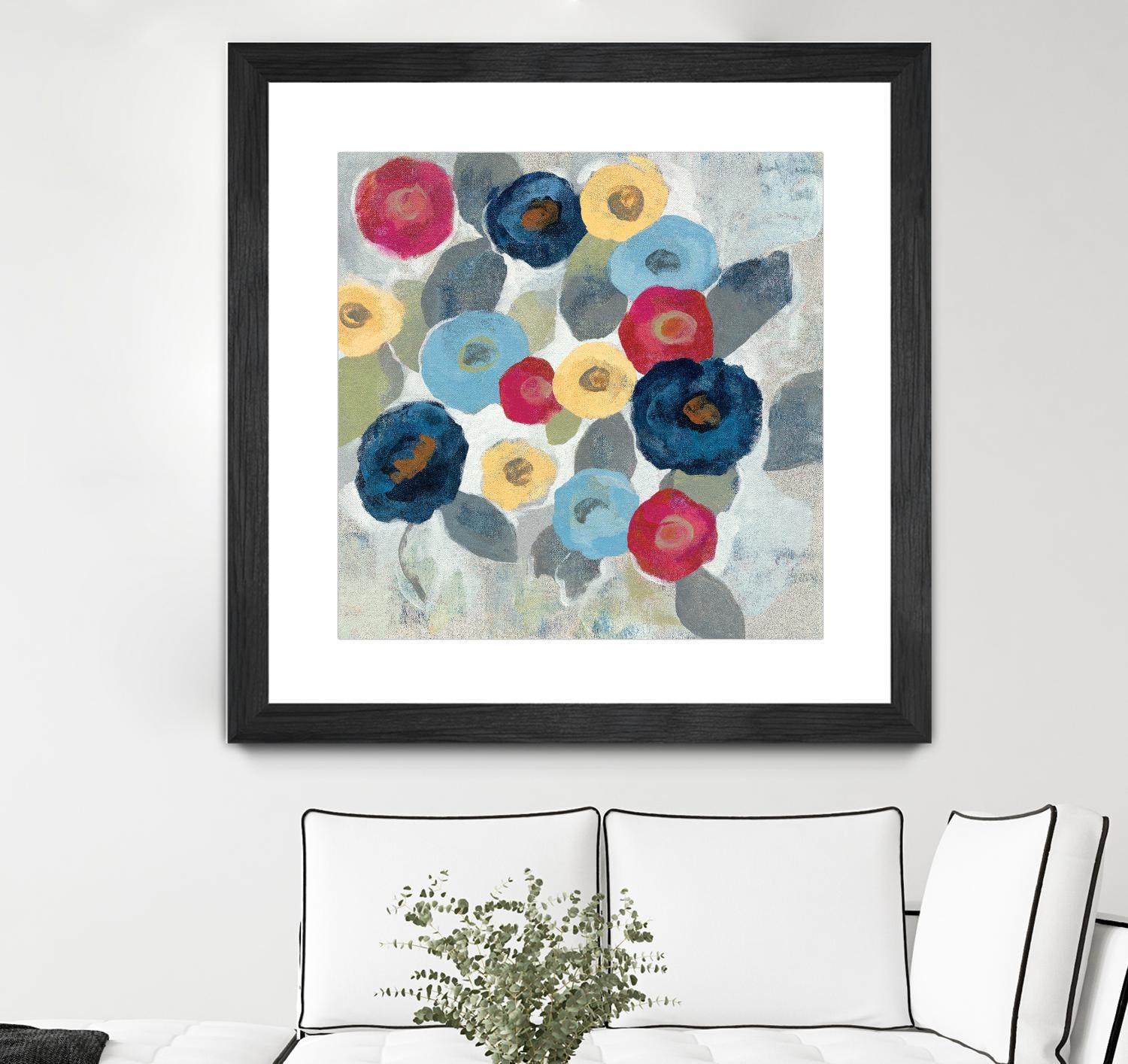 Winter Flowers II by Silvia Vassileva on GIANT ART - grey floral