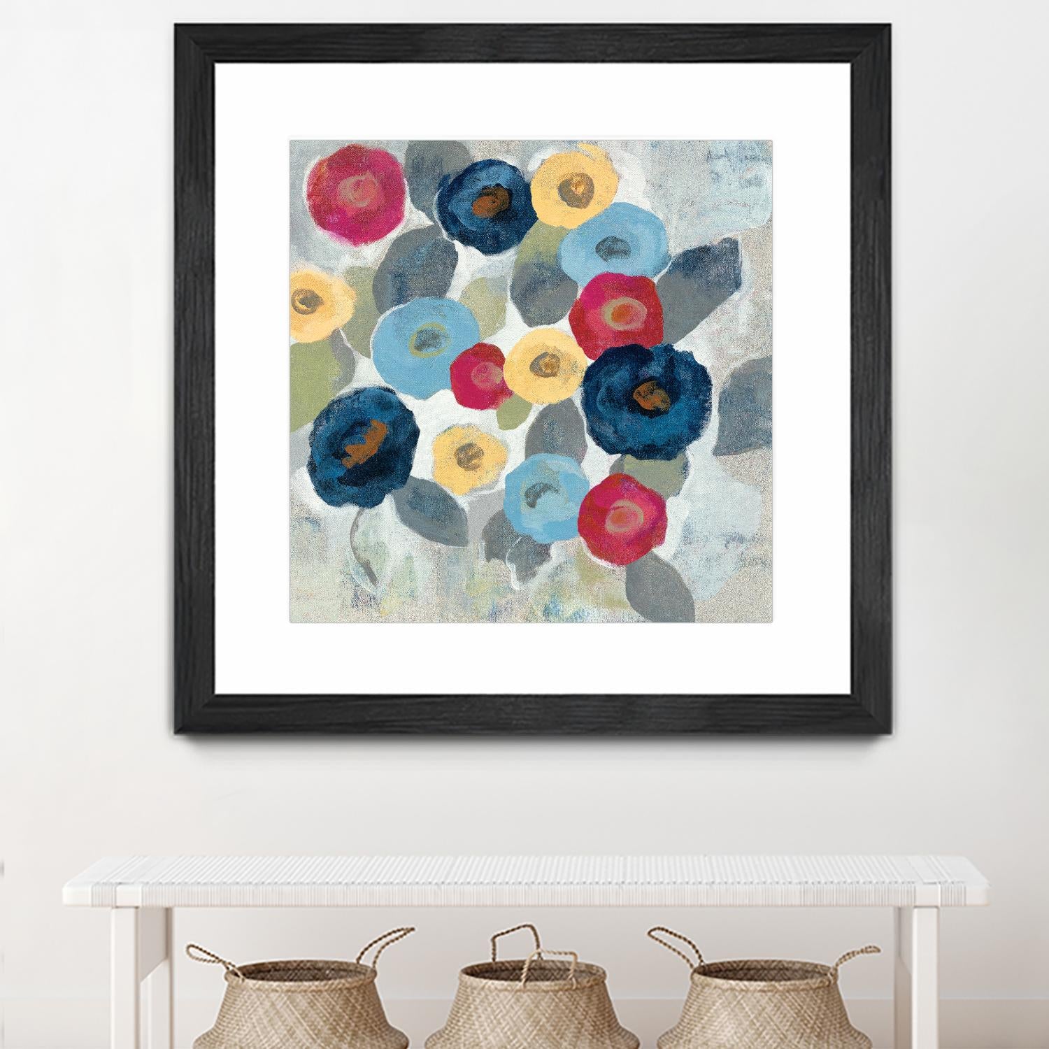 Winter Flowers II by Silvia Vassileva on GIANT ART - grey floral