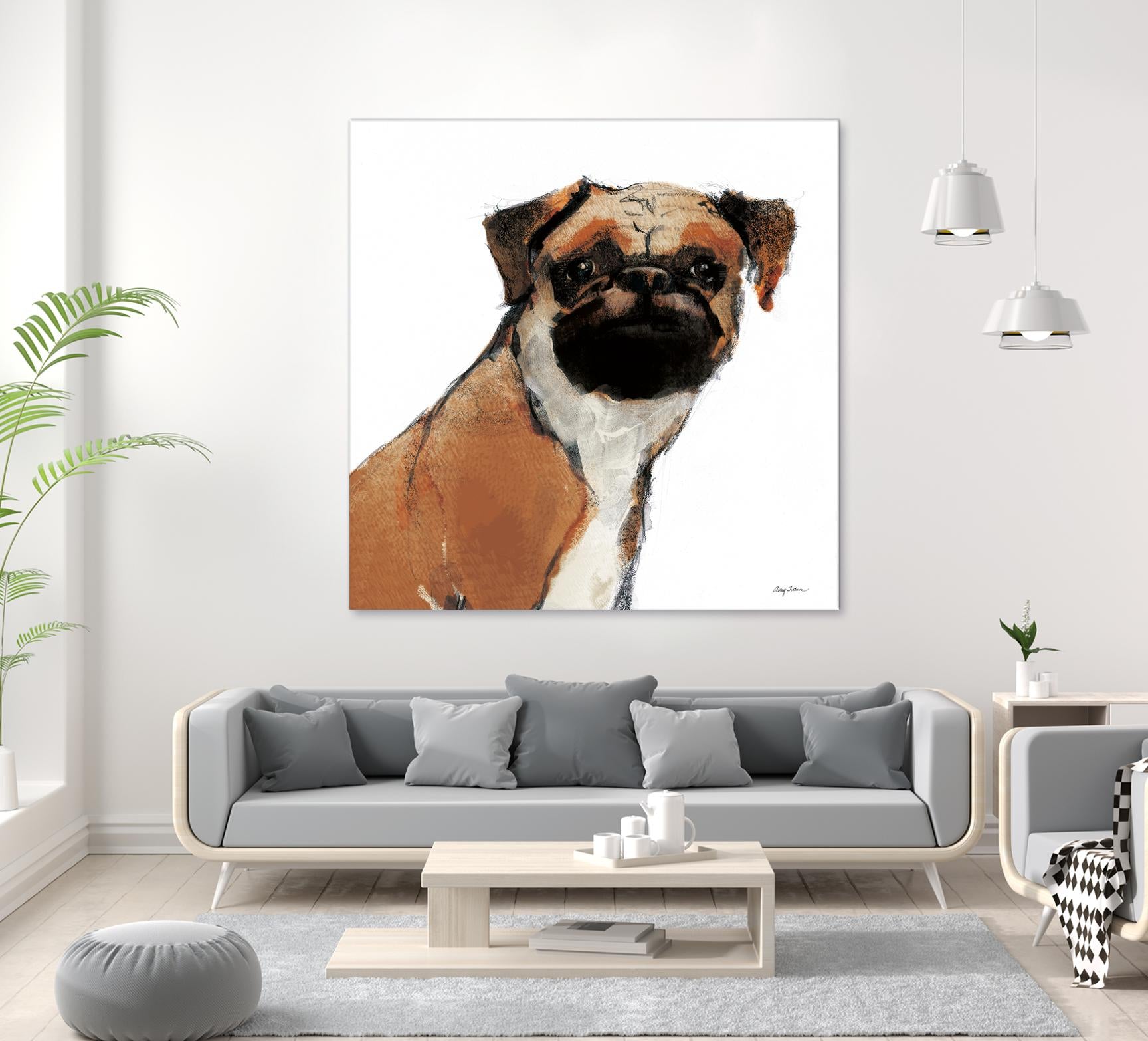 Orpheus Watercolor by Avery Tillmon on GIANT ART - brown animals