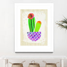Collage Cactus I on Graph Paper by Melissa Averinos on GIANT ART - beige botany