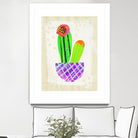Collage Cactus I on Graph Paper by Melissa Averinos on GIANT ART - beige botany