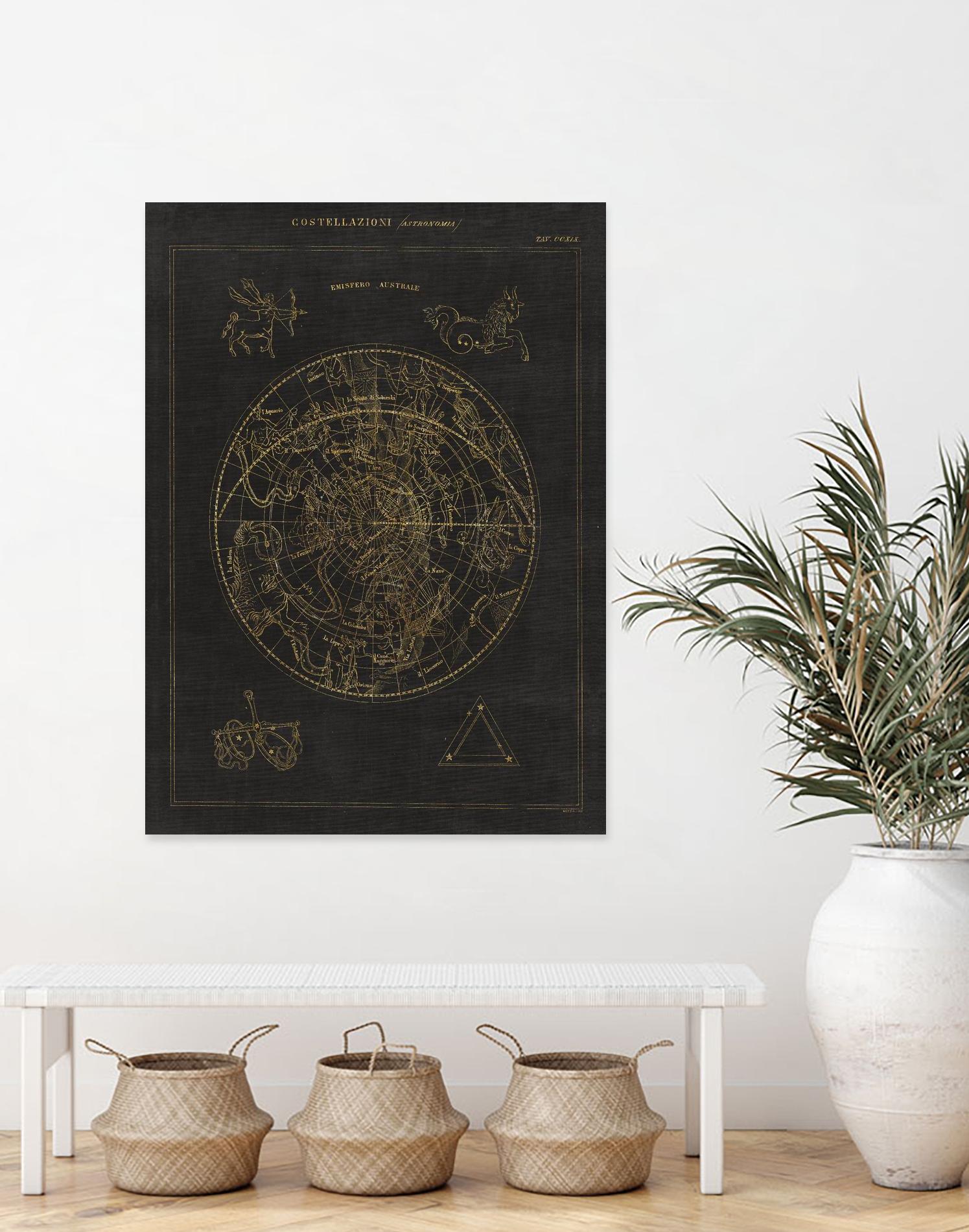 Costellazioni I by Portfolio on GIANT ART - grey maps