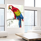 Parrot Botanique II by Portfolio on GIANT ART - blue tropical