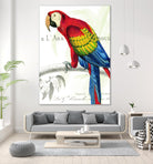 Parrot Botanique II by Portfolio on GIANT ART - blue tropical
