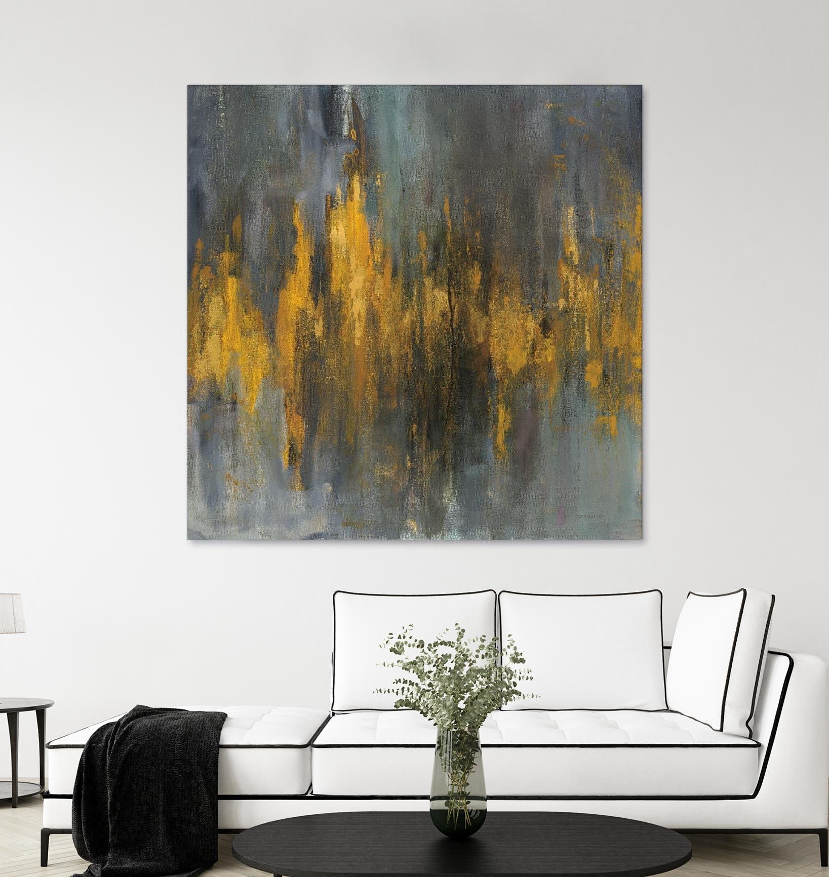 Black and Gold Abstract by Danhui Nai on GIANT ART - multi abstract abstract