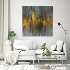 Black and Gold Abstract by Danhui Nai on GIANT ART - gold abstract orange