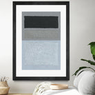 Painted Weaving II FB by Piper Rhue on GIANT ART - blue shapes gray