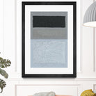 Painted Weaving II FB by Piper Rhue on GIANT ART - blue shapes gray