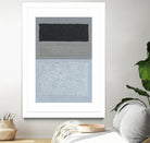 Painted Weaving II FB by Piper Rhue on GIANT ART - blue shapes gray