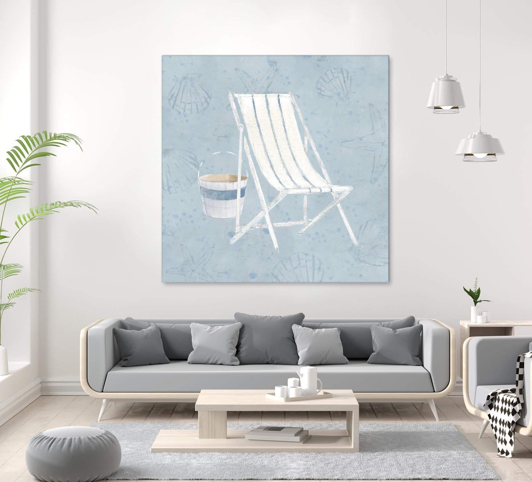 Serene Seaside III by James Wiens on GIANT ART - multi coastal & nautical beach