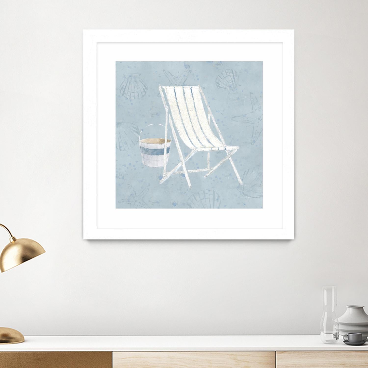 Serene Seaside III by James Wiens on GIANT ART - multi coastal & nautical beach