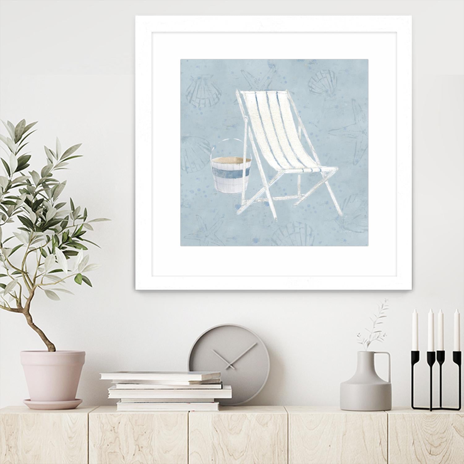 Serene Seaside III by James Wiens on GIANT ART - multi coastal & nautical beach