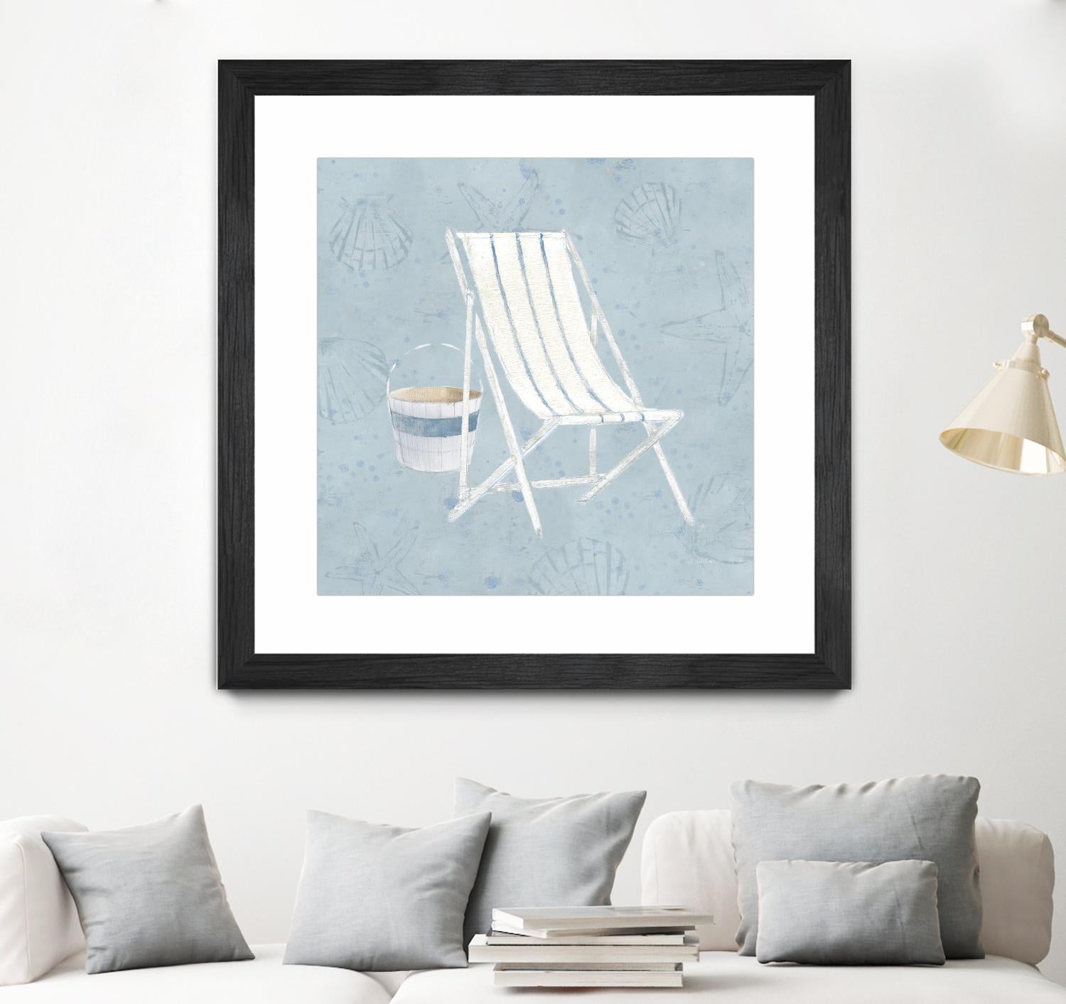 Serene Seaside III by James Wiens on GIANT ART - multi coastal & nautical beach