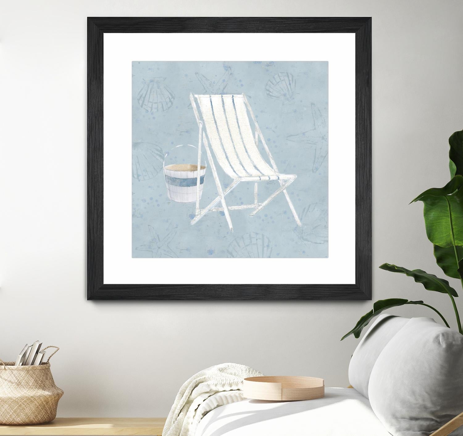 Serene Seaside III by James Wiens on GIANT ART - multi coastal & nautical beach