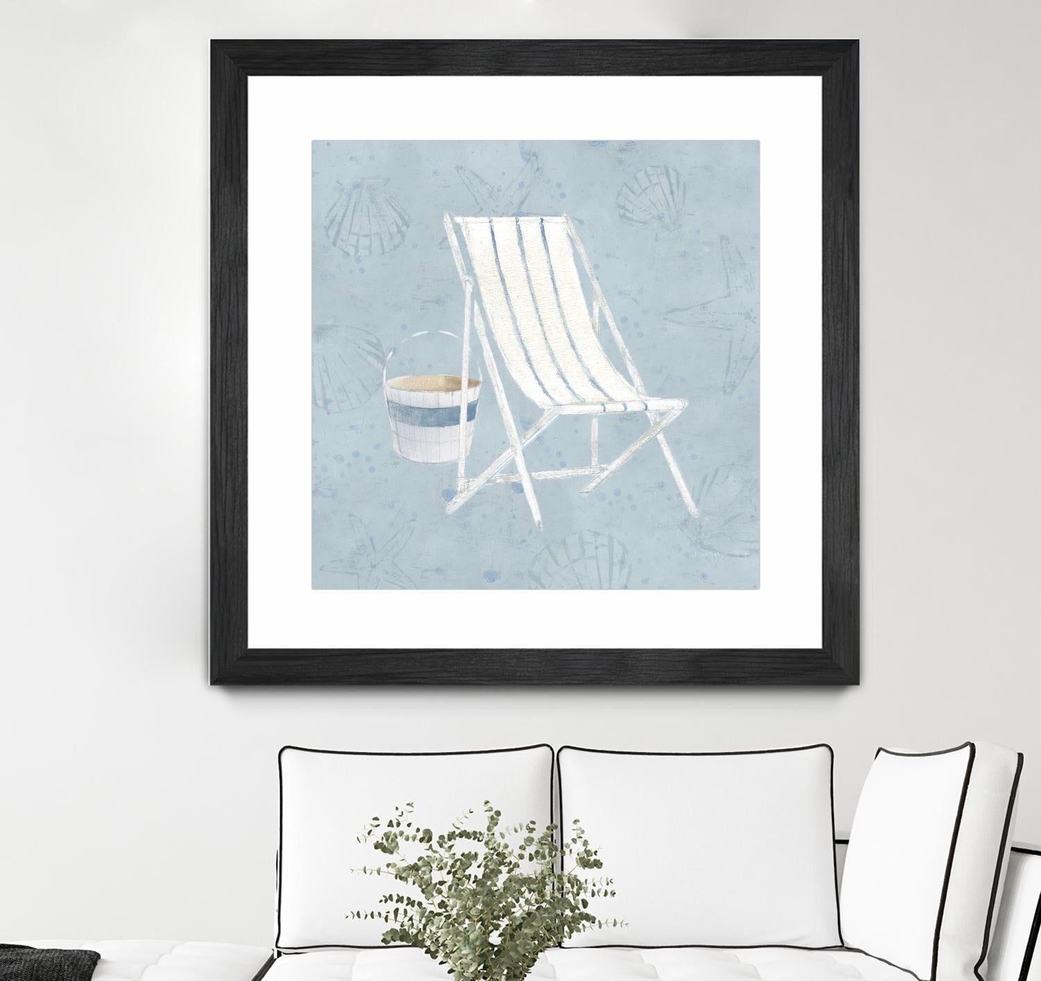 Serene Seaside III by James Wiens on GIANT ART - multi coastal & nautical beach