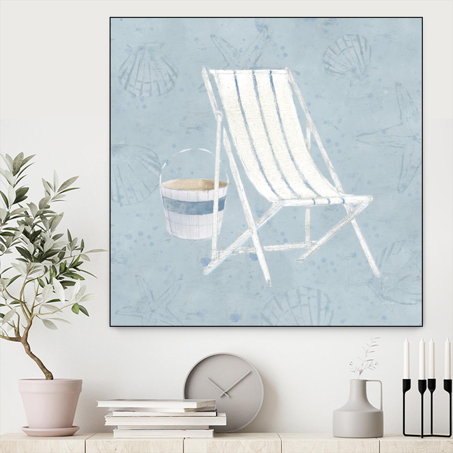 Serene Seaside III by James Wiens on GIANT ART - multi coastal & nautical beach