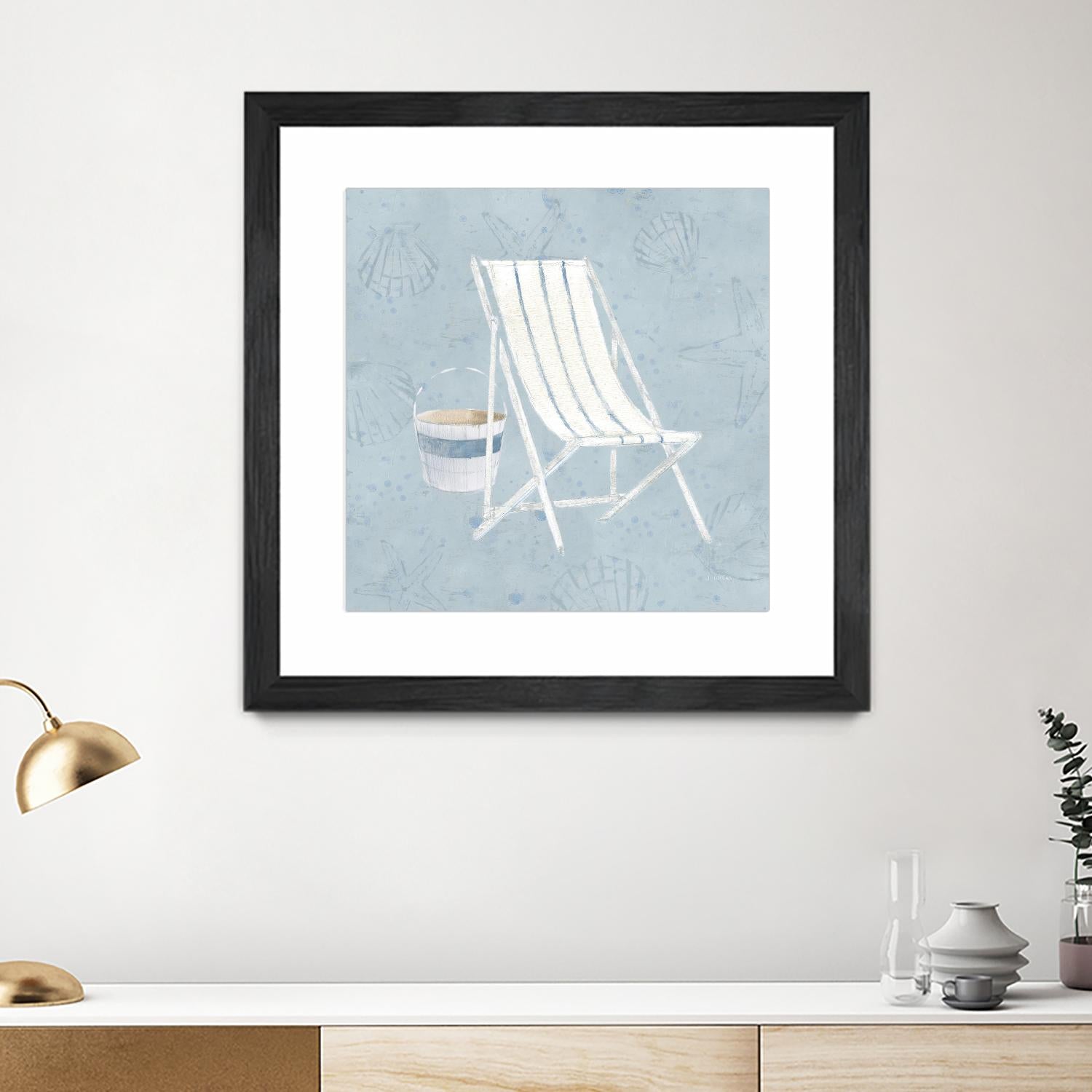 Serene Seaside III by James Wiens on GIANT ART - multi coastal & nautical beach