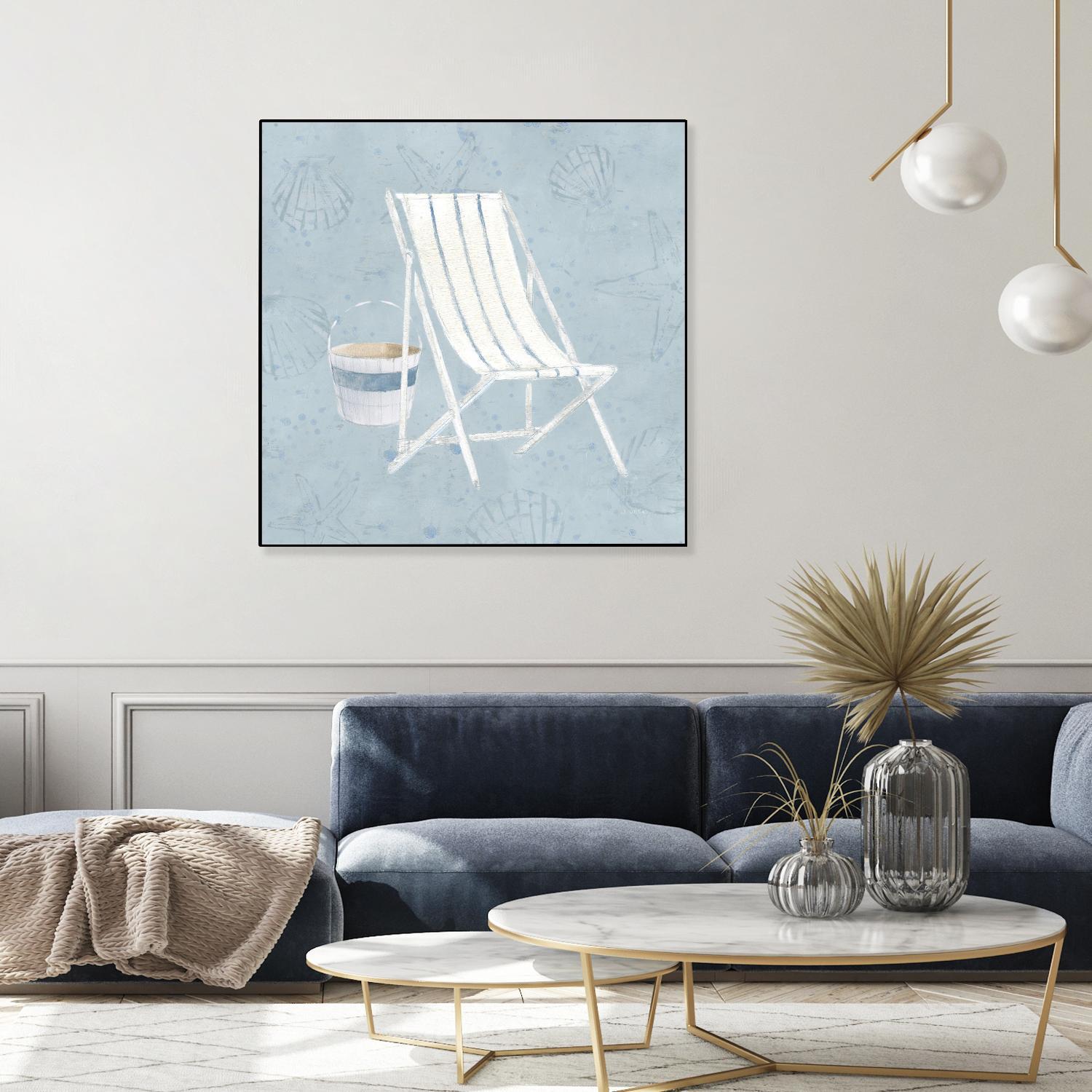 Serene Seaside III by James Wiens on GIANT ART - multi coastal & nautical beach
