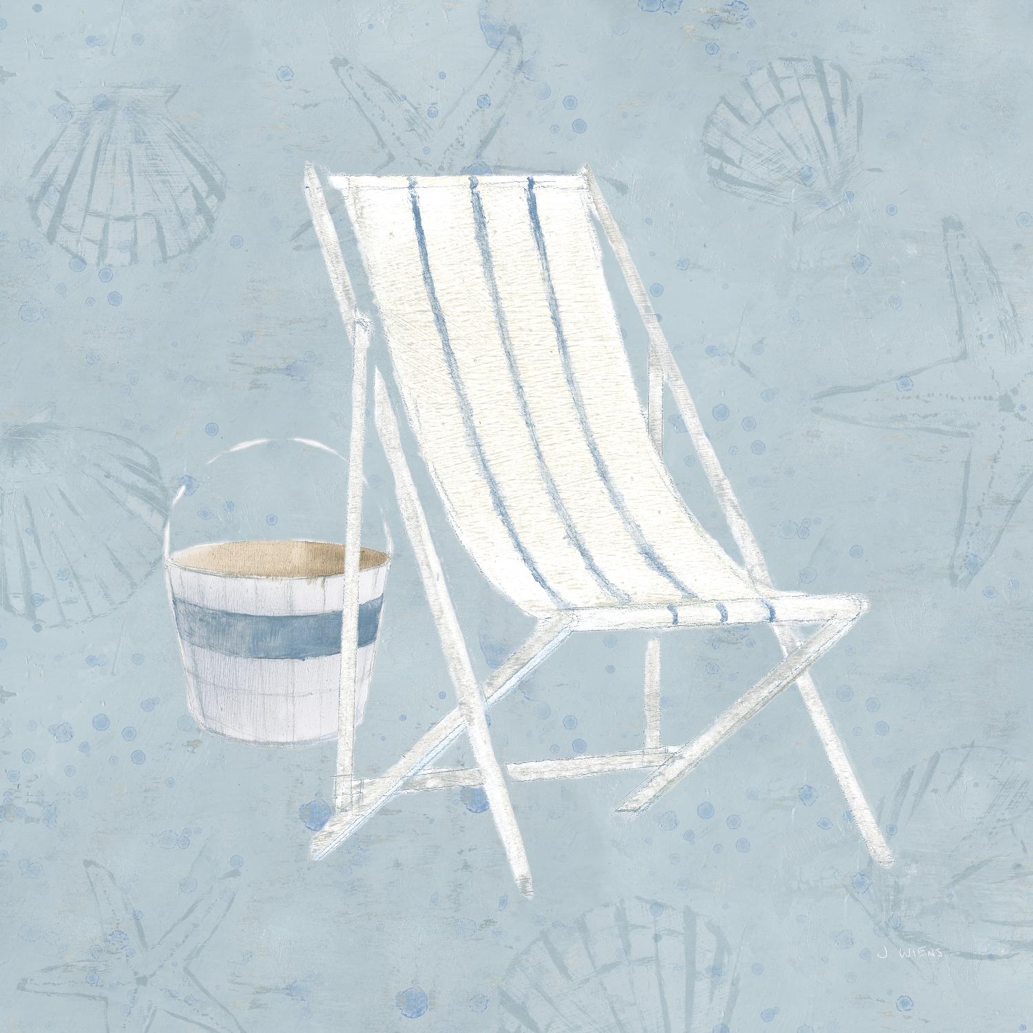 Serene Seaside III by James Wiens on GIANT ART - multi coastal & nautical beach