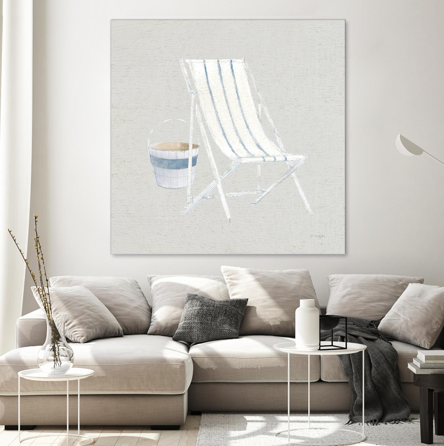 Serene Seaside III Tan by James Wiens on GIANT ART - multi coastal & nautical beach